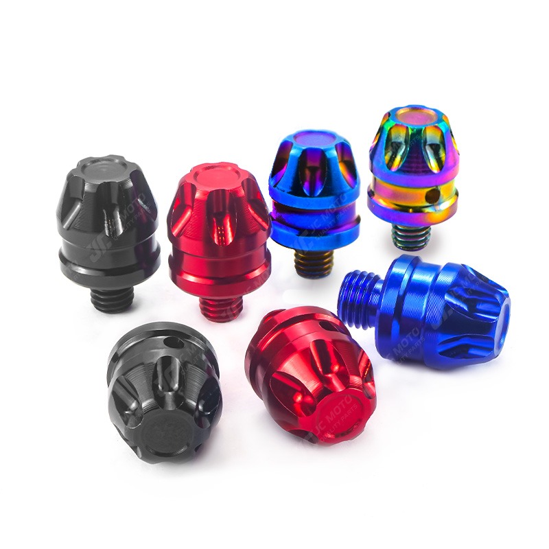 【JC-MOTO】 後照鏡螺絲 螺絲孔塞 炫彩螺絲 鋁合金材質 M8 M10 反牙 裝飾 機車後照鏡【3055】-細節圖2