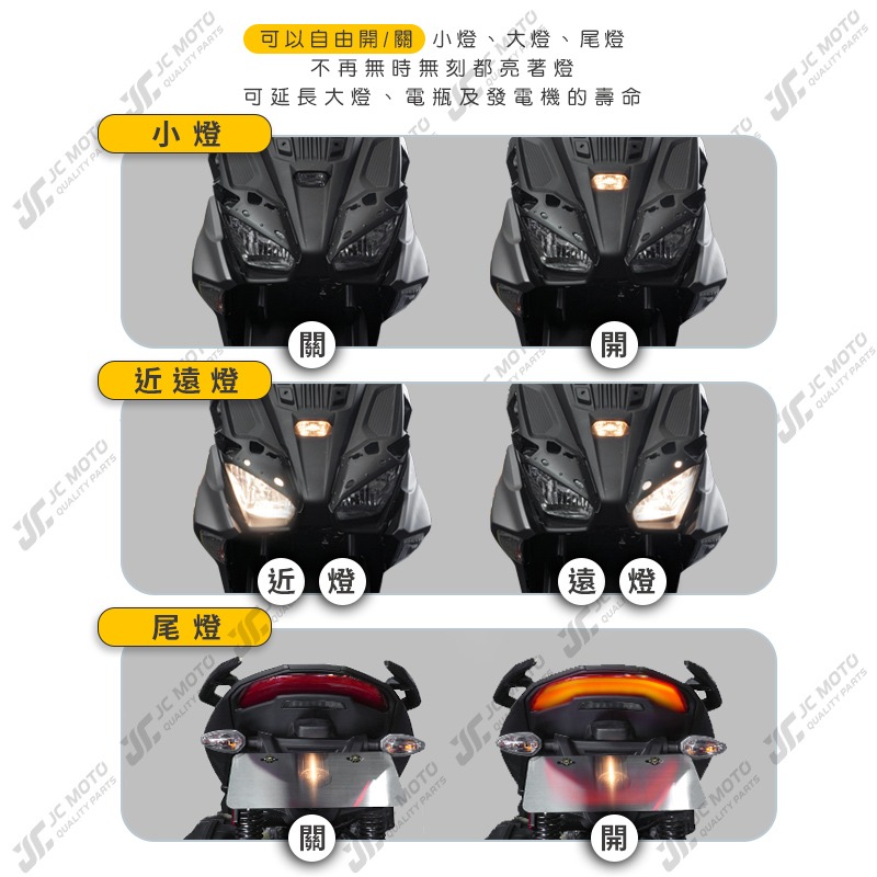 【JC-MOTO】 FORCE 2.0 大燈開關小燈開關 警示燈開關 三段式開關 警示燈 啟動開關 開關組-細節圖6