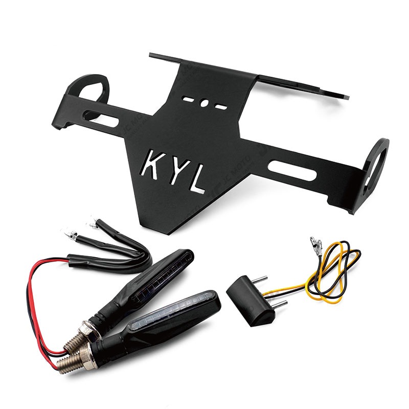 【JC-MOTO】 R3 短牌架 隱藏式牌架 後牌架 上移牌架 翹牌架 車牌架 車牌LED燈 KYL-細節圖2