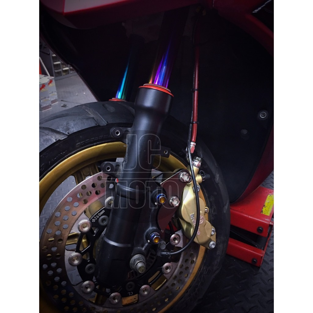 【JC-Moto】Z1 長野興業 基本款 鍍鈦 款 燒鈦 鍍金 金箍棒 前叉 內管組 SMAX FORCE 附前叉調整器-細節圖4