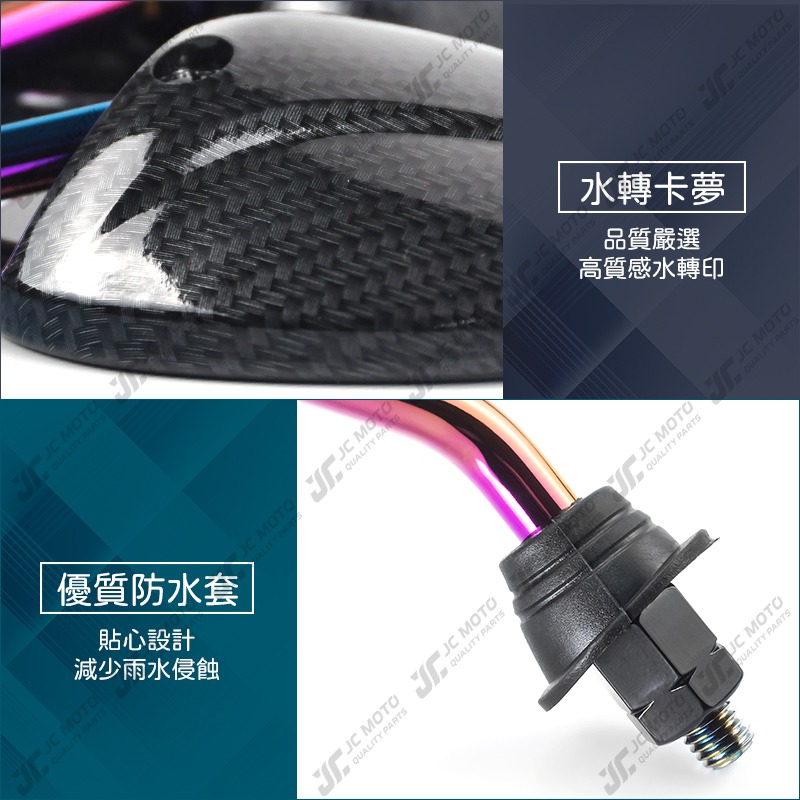 【JC-MOTO】 千囍龜 鍍鈦 髮絲紋 後照鏡 迷你 小烏龜 照後鏡 後視鏡-細節圖5