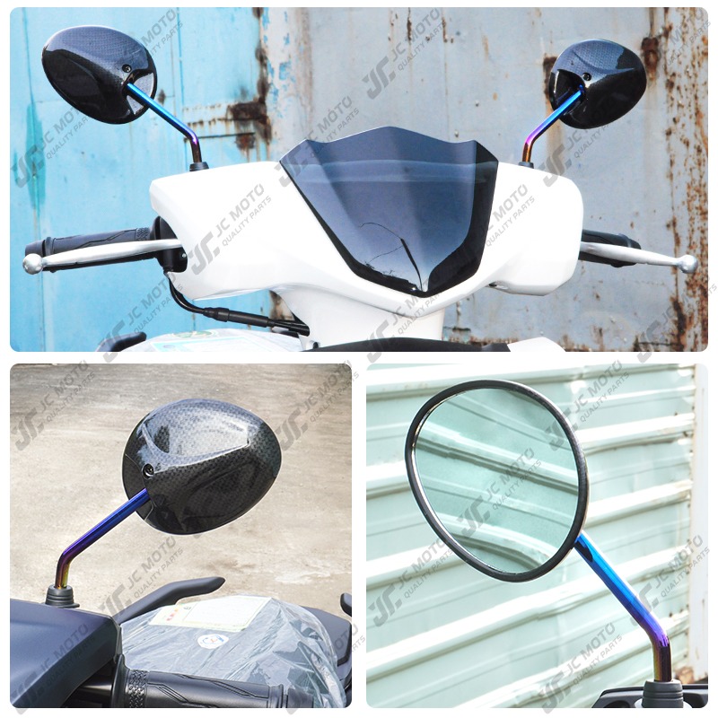 【JC-MOTO】 千囍龜 鍍鈦 髮絲紋 後照鏡 迷你 小烏龜 照後鏡 後視鏡-細節圖9