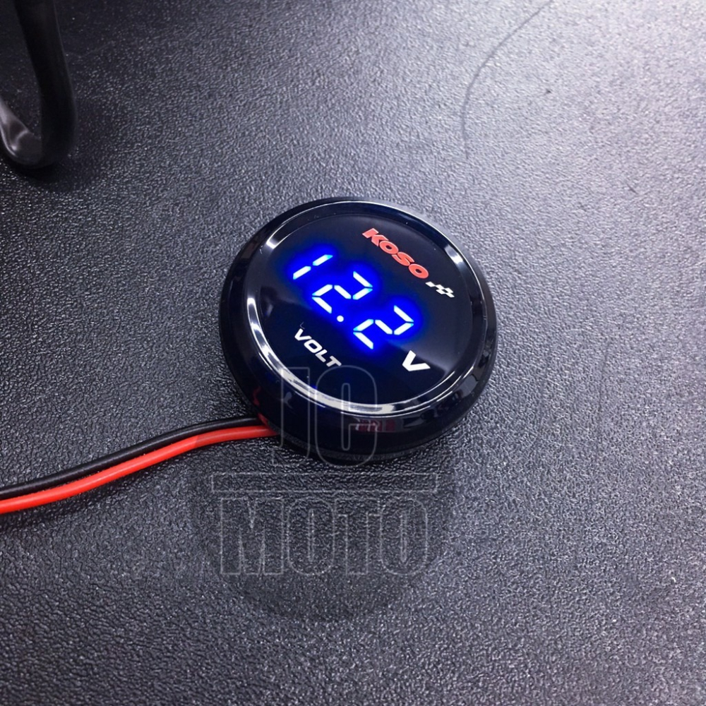 【JC-MOTO】 KOSO 電壓錶 新款 圓形 超薄 電壓 偵測 防水 電壓顯示 電瓶偵測 噴射車種-細節圖2