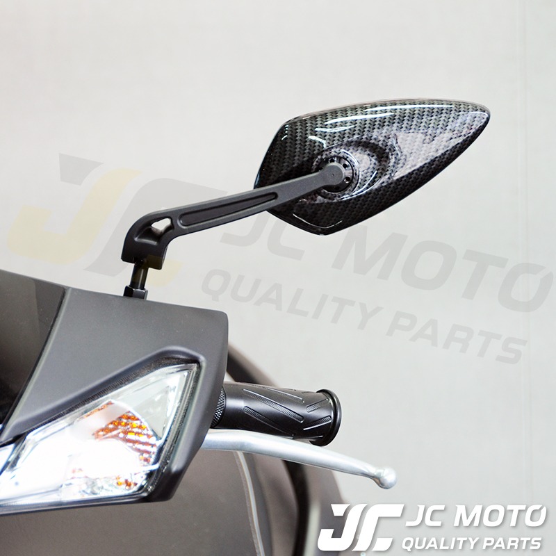 【JC-MOTO】 KOSO 後照鏡 葉子鏡 4D 水轉印 碳纖維 卡夢 後視鏡 照後鏡-細節圖6