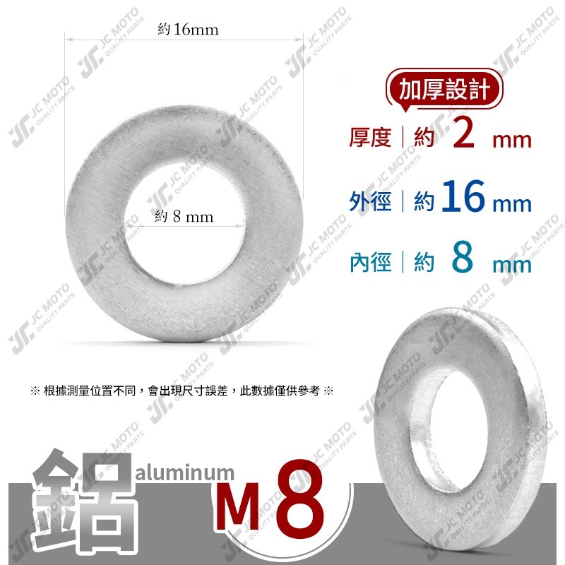 【JC-MOTO】 機油螺絲 機油墊片 磁石螺絲墊片 止漏墊片 洩油螺絲 齒輪油螺絲 鋁墊片 防漏墊片 M12 M8-細節圖4