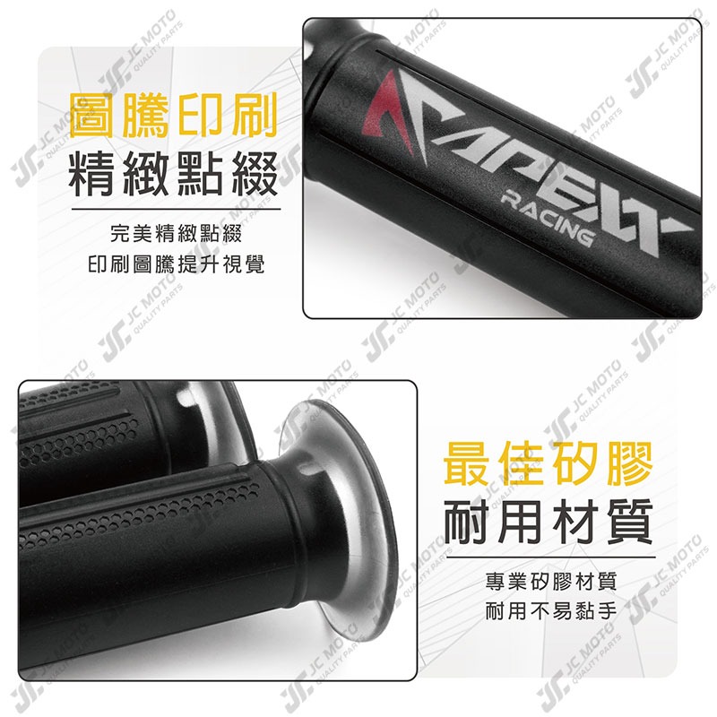 【JC-MOTO】 APEXX 矽膠握把 手把 握把 防滑握把 125mm 機車握把 一鍵開孔-細節圖5