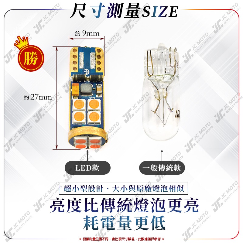 【JC-MOTO】 LED T10 燈泡 LED插泡 機車小燈 牌照燈 3030高亮款-細節圖3