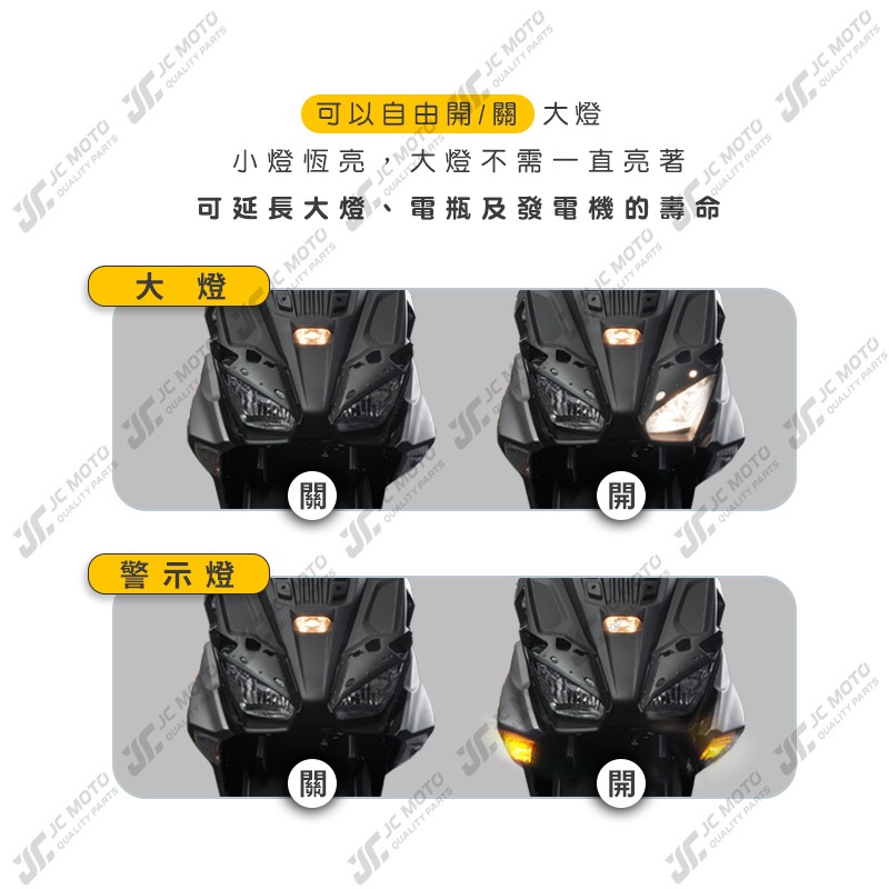 【JC-MOTO】 FORCE 2.0 大燈小燈開關 二段式開關 警示燈 啟動開關 開關組-細節圖6