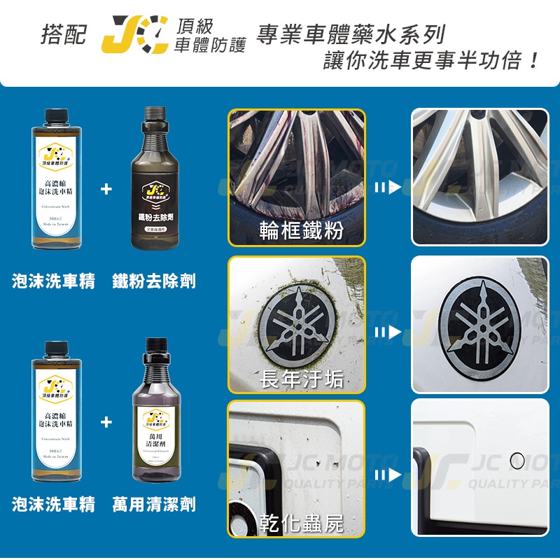 【JC-MOTO】 泡沫洗車精 洗車 泡沫 高濃度 中性配方 保持愛車光亮 500ML JC-細節圖8