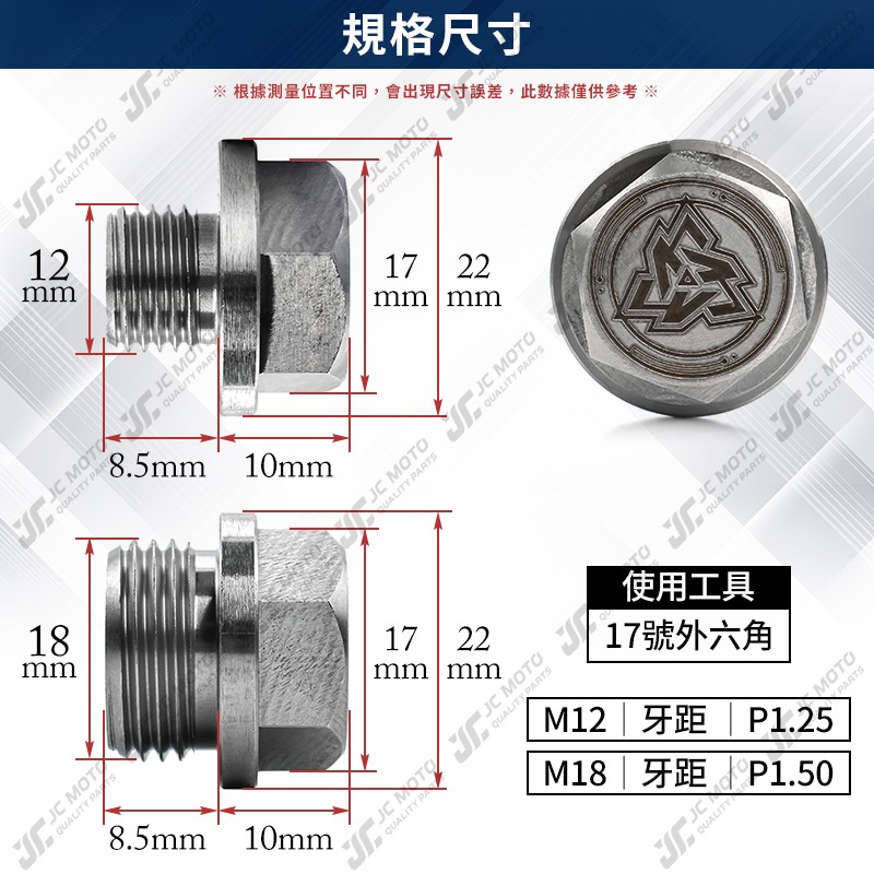 【JC-MOTO】 升級家 含氧螺絲 含氧塞 白鐵 排氣管 光陽 山葉 三陽 車系-細節圖4