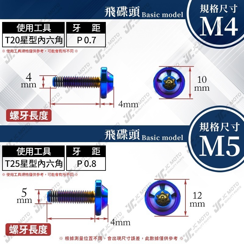 【JC-MOTO】 鈦合金螺絲 正鈦螺絲 燒色 飛碟螺絲 鍍鈦螺絲 圓頭螺絲 M6 M8 M10-細節圖4