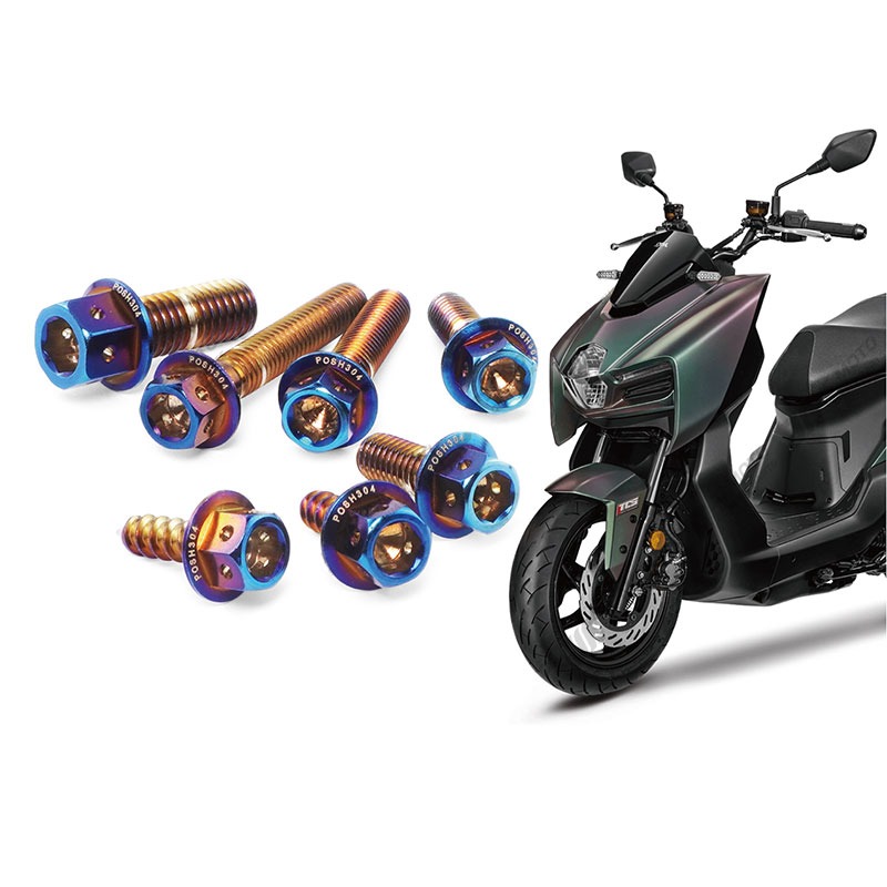 【JC-MOTO】 POSH MMBCU 螺絲 鍍鈦螺絲 曼巴 車殼螺絲 鐵板牙 全車 【POSH鍍鈦螺絲 / 曼巴】-細節圖2