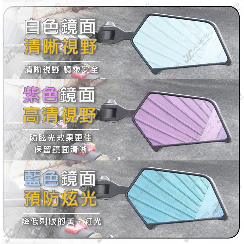 【JC-MOTO】 Q60 後照鏡 牛角後照鏡 DRG FORCE 曼巴 照後鏡 後視鏡 機車後視鏡-細節圖8