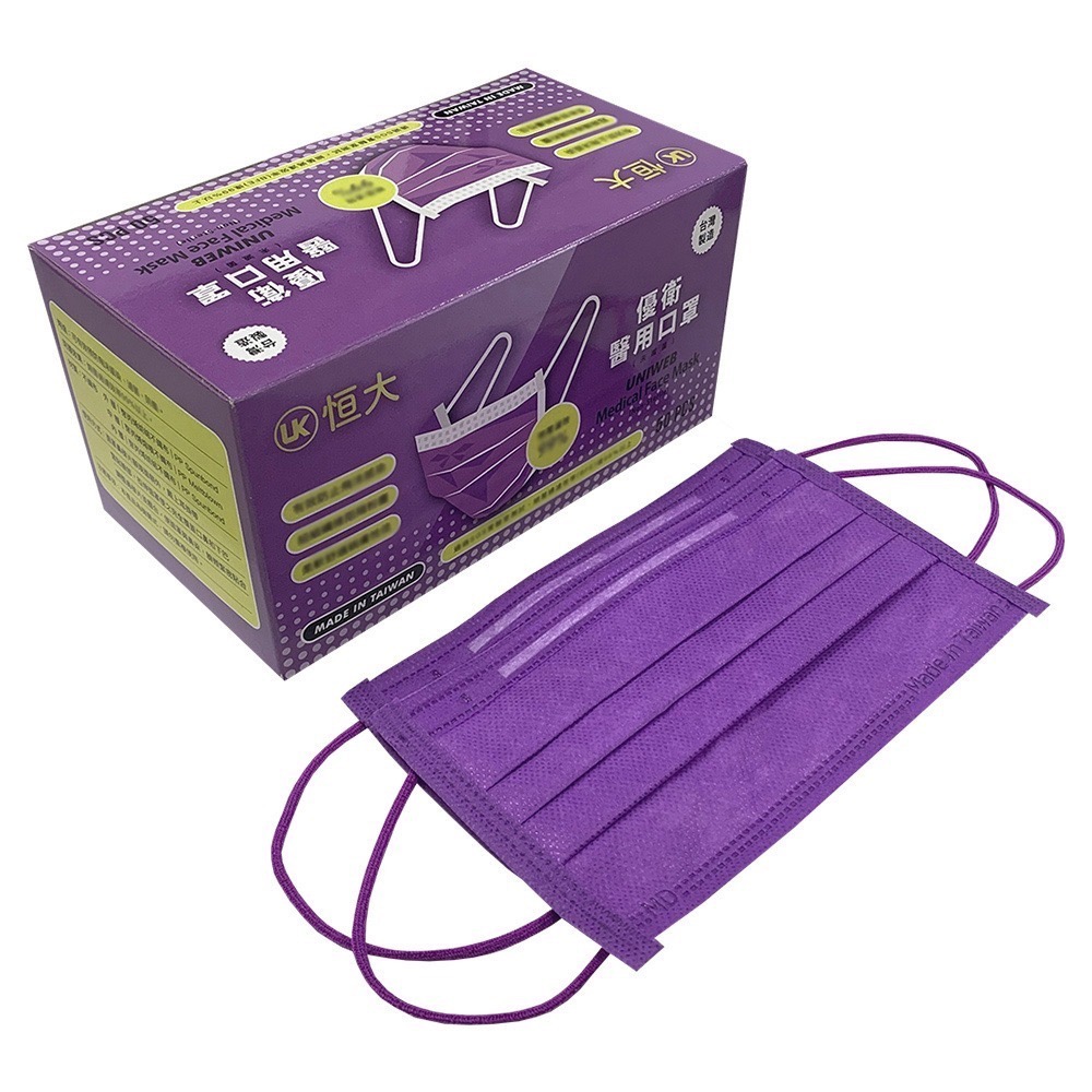 恒大 優衛 醫用口罩(50入/包)-細節圖4