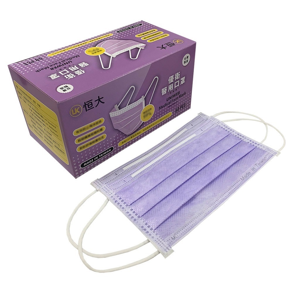 恒大 優衛 醫用口罩(50入/包)-細節圖5