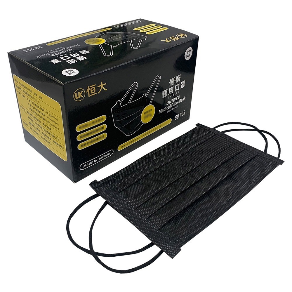 恒大 優衛 醫用口罩(50入/包)-細節圖6