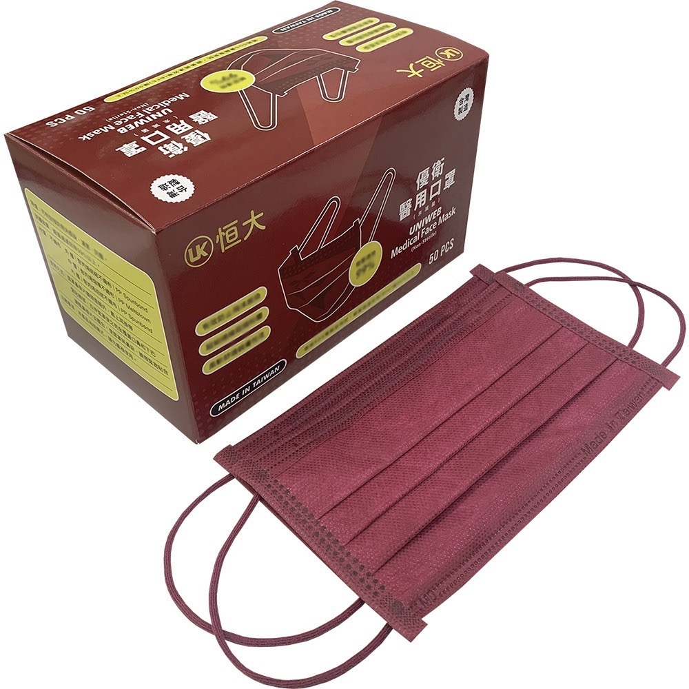 恒大 優衛 醫用口罩(50入/包)-細節圖7