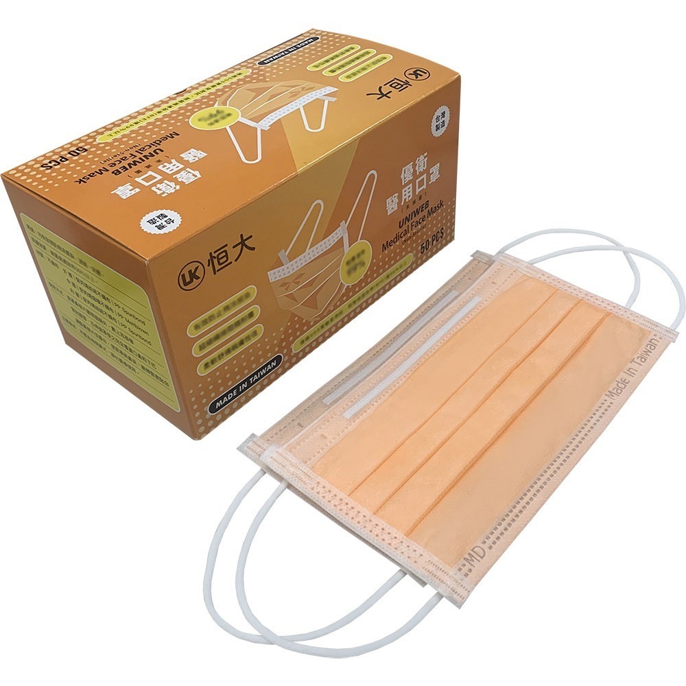 恒大 優衛 醫用口罩(50入/包)-細節圖8