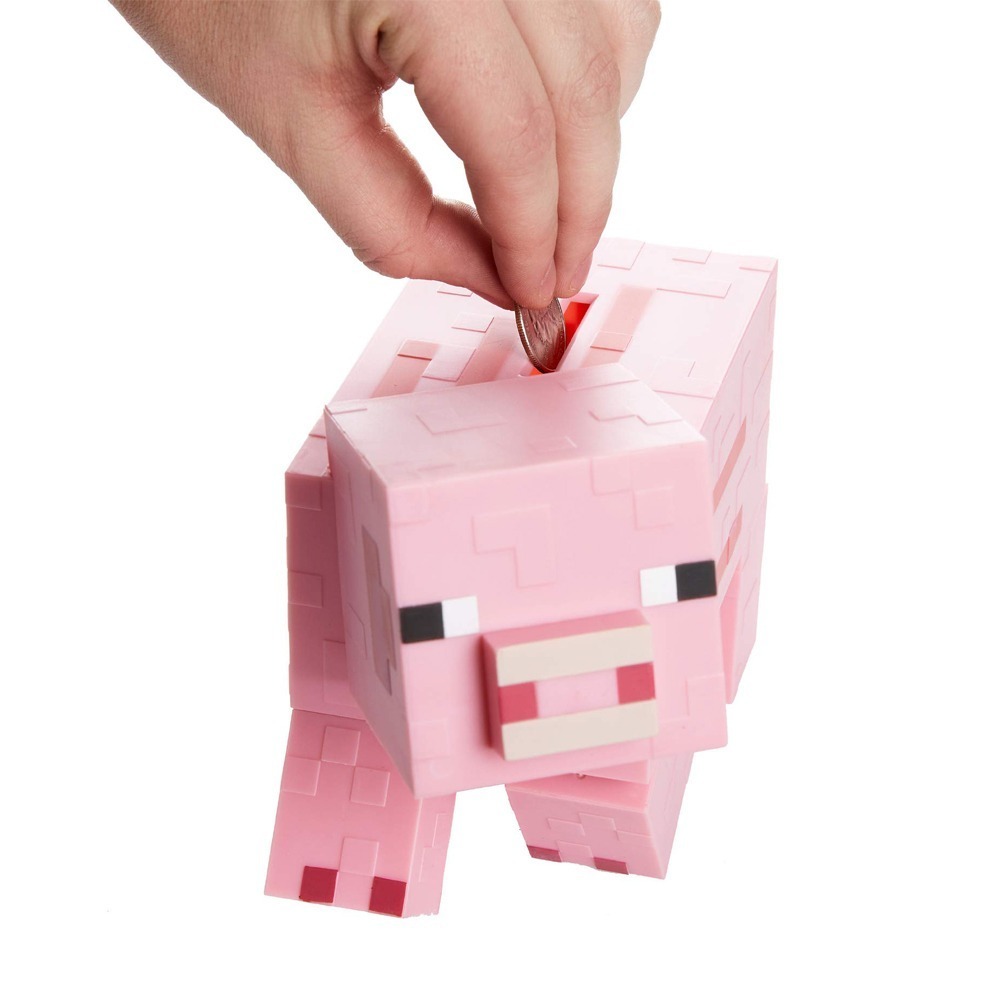 【Paladone UK】Minecraft麥塊 3D粉紅像素化 小豬存錢筒-細節圖3