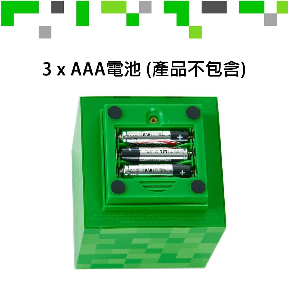 【Paladone UK】Minecraft麥塊 遊戲音效 苦力怕造型燈 小夜燈-細節圖3