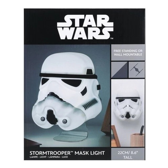 【Paladone UK】 星際大戰 STAR WARS 白武士 造型夜燈 頭盔公仔夜燈-細節圖3