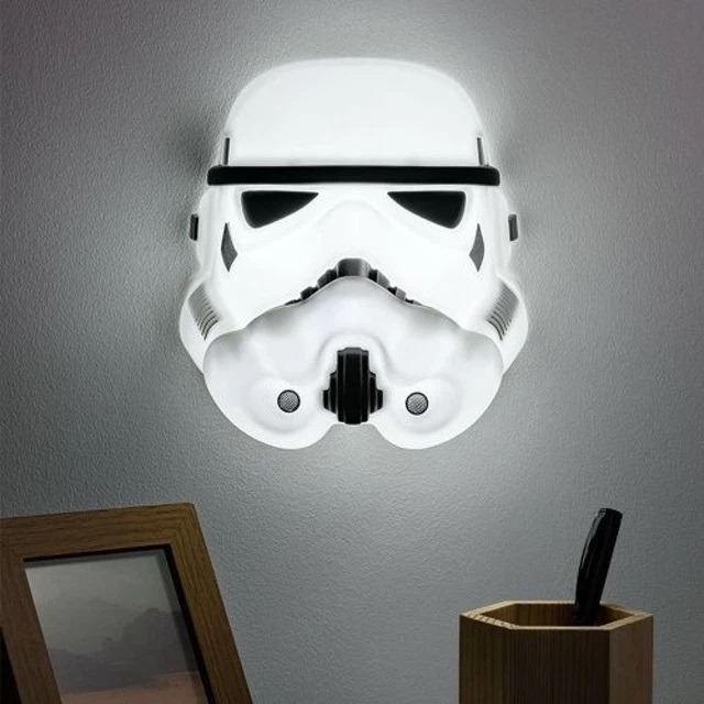 【Paladone UK】 星際大戰 STAR WARS 白武士 造型夜燈 頭盔公仔夜燈-細節圖4