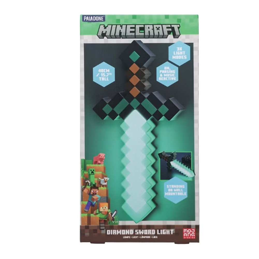 【Minecraft麥塊】 Minecraft鑽石劍 3D造型燈 造型夜燈-細節圖5