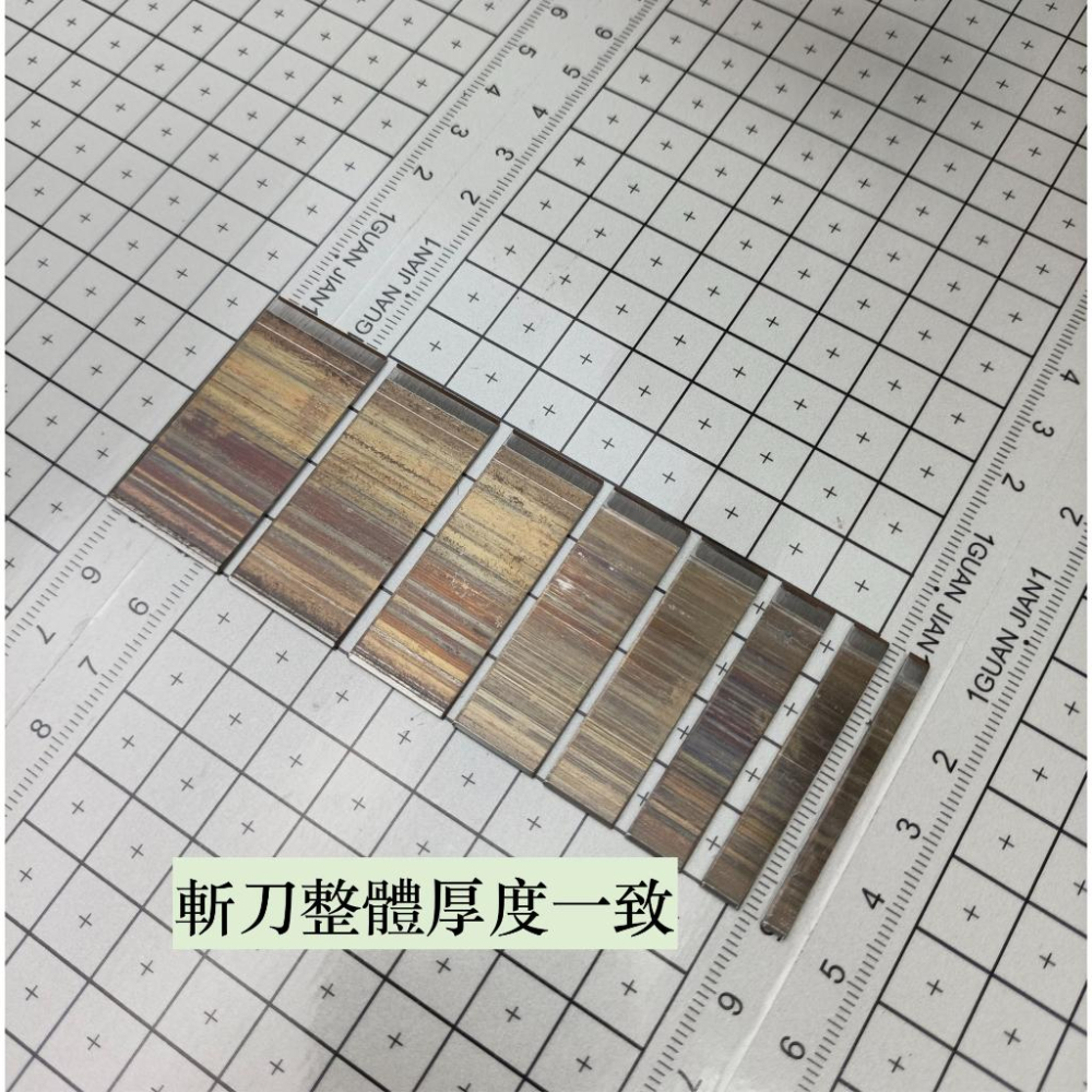 【GUAN JIAN】一字斬刀模刀高40mm 厚度1mm（８件組）大量現貨可單購刀模 沖壓刀模皮革紙板布料手作-細節圖2