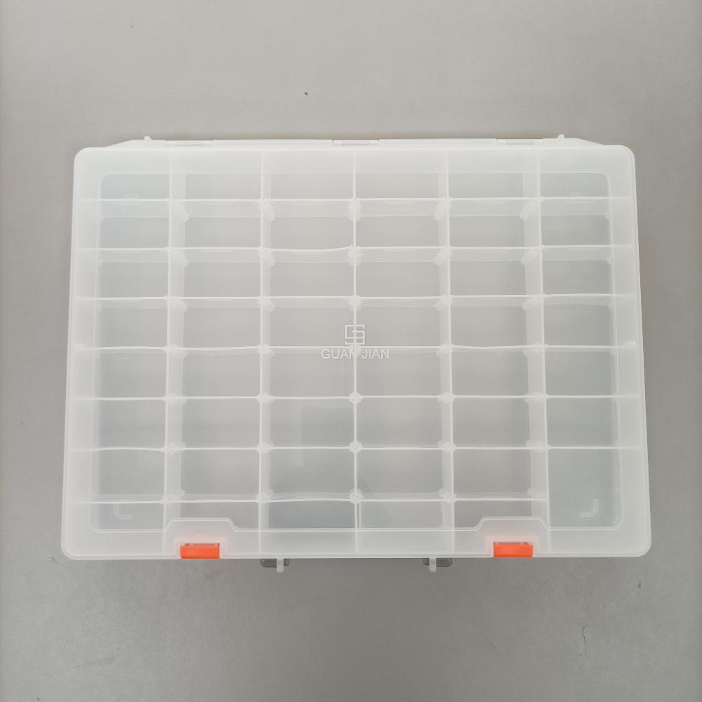 [GUAN JIAN]釦類模具收納盒48格 四合釦 壓釦 固定釦 雞眼釦 沖孔具 斬類工具 印花工具收納 樂高盒-細節圖2