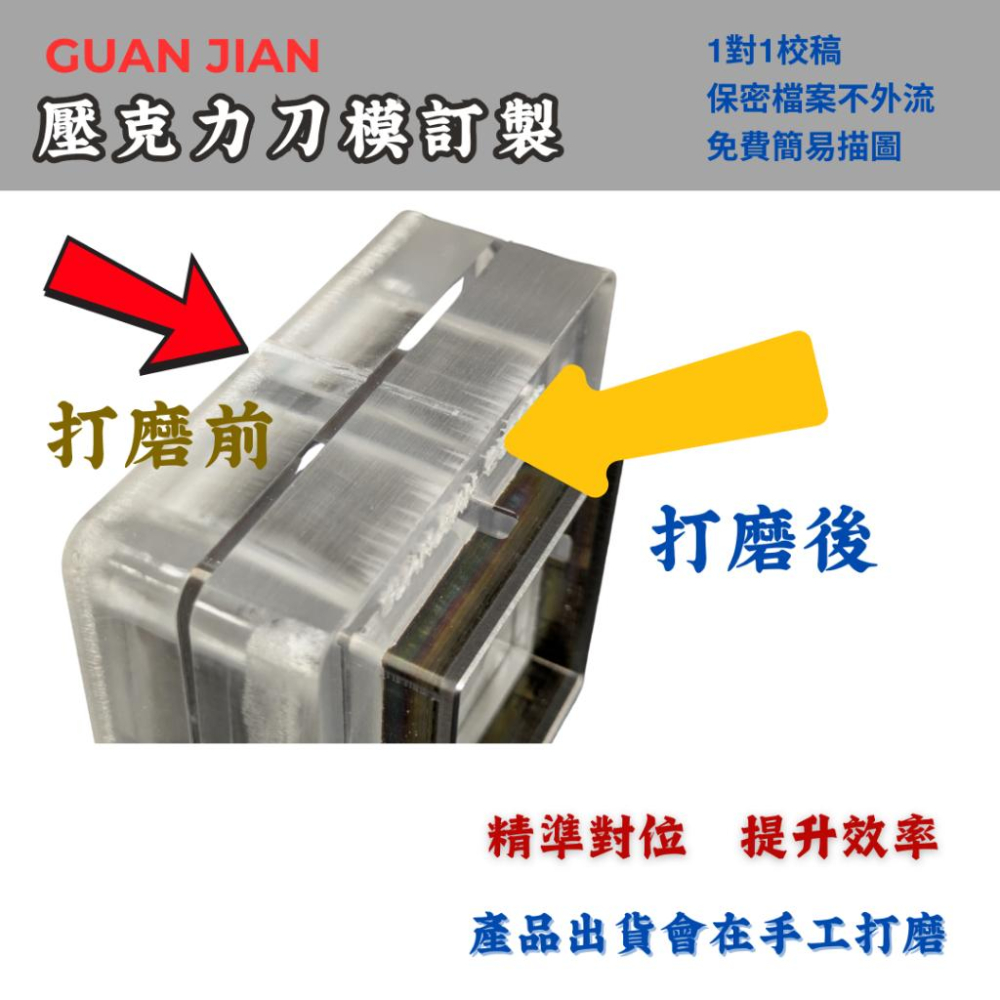 訂製壓克力刀模食品刀模 客製化刀模 一般型刀模  木板刀模 膠板刀模 不鏽鋼刀模 雕刻刀刀模 線切割刀模 鋁合金刀模-細節圖2