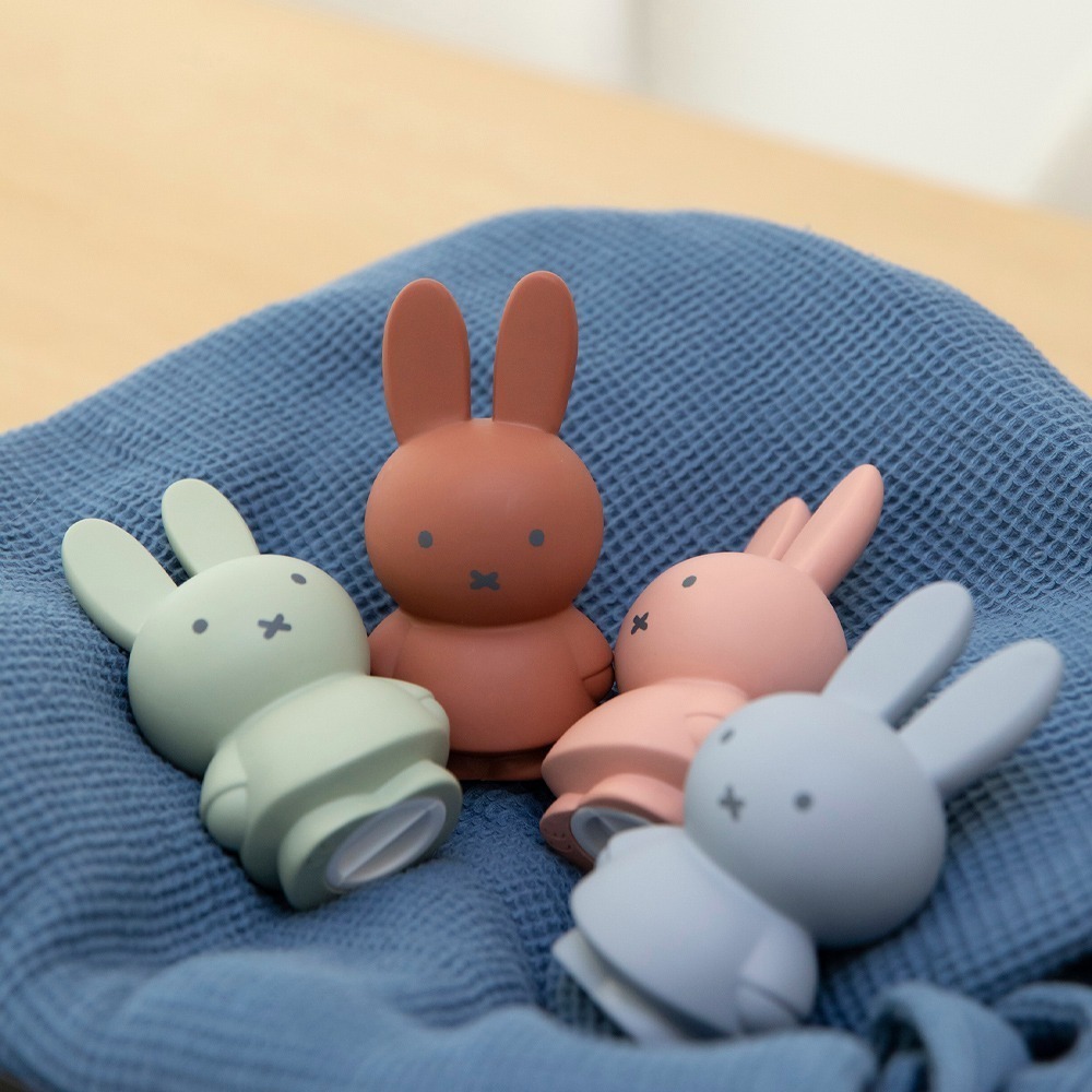 Miffy 米菲兔莫蘭迪色系款公仔存錢筒-小號 紅棕色-細節圖3