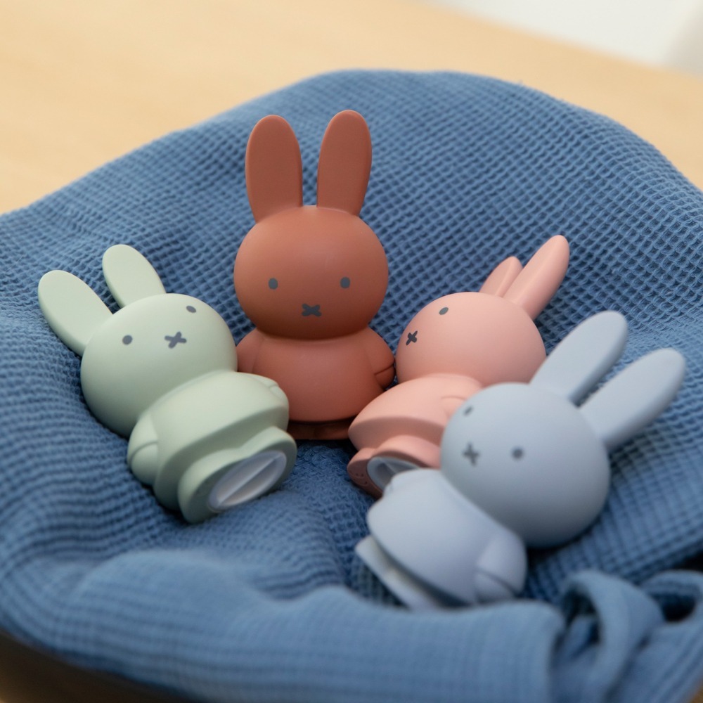 Miffy 米菲兔莫蘭迪色系款公仔存錢筒-小號 灰藍色-細節圖3