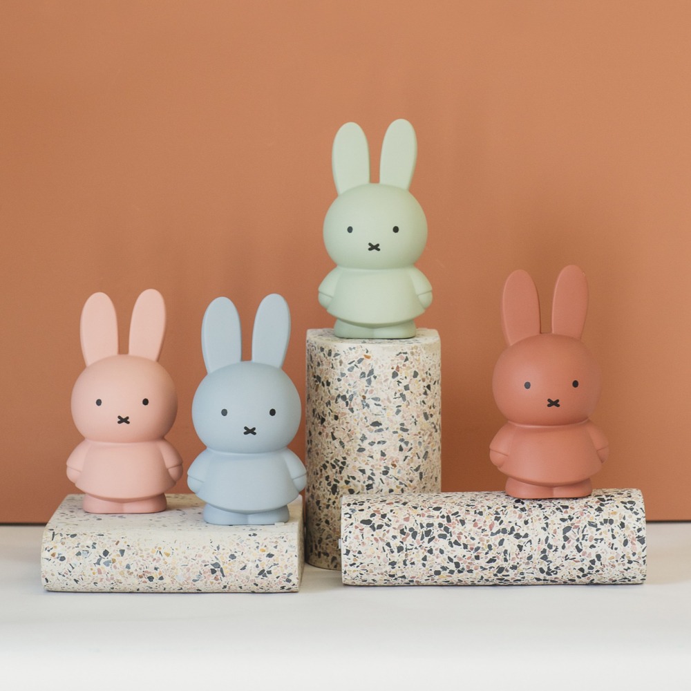 Miffy 米菲兔莫蘭迪色系款公仔存錢筒-中號 藍綠色-細節圖3