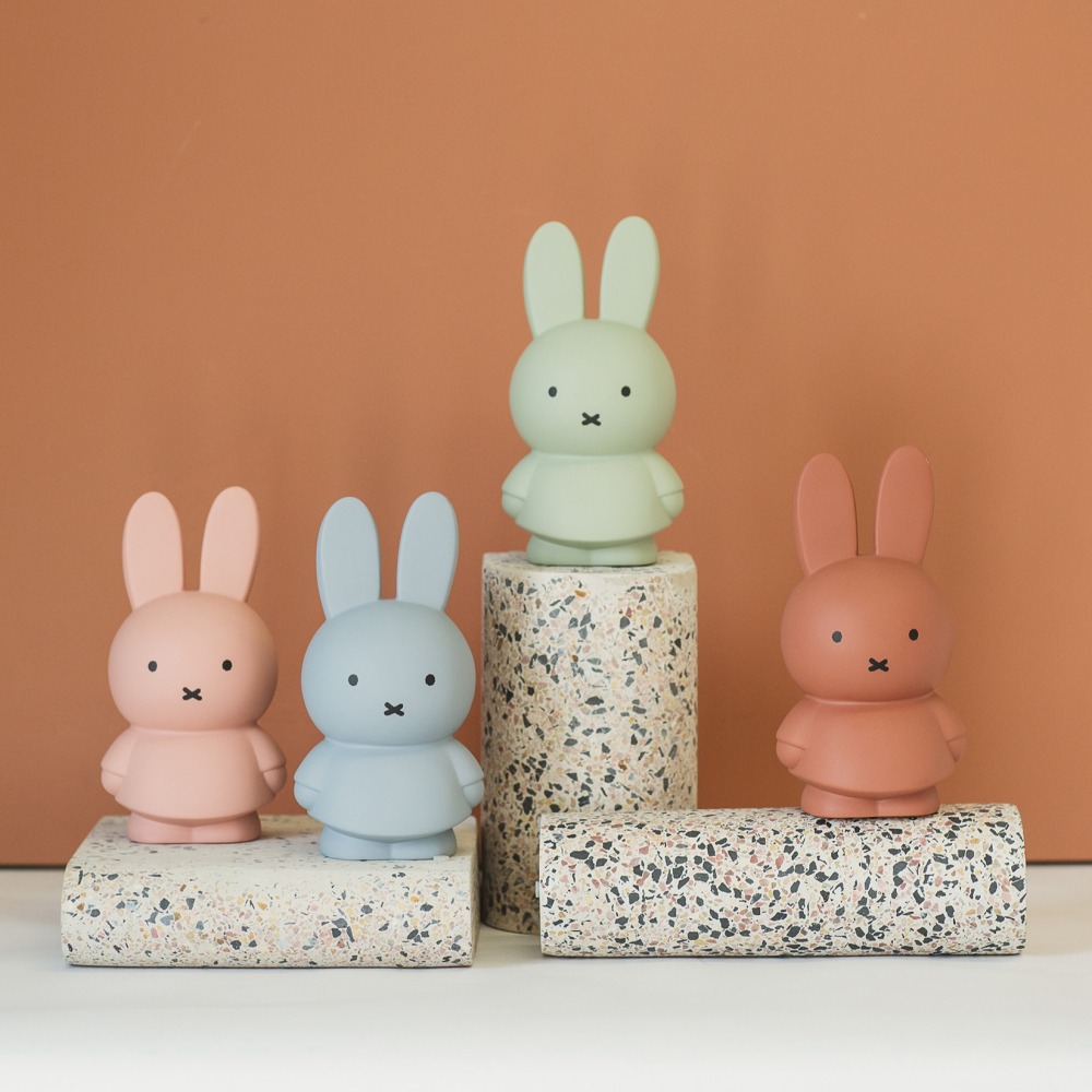 Miffy 米菲兔莫蘭迪色系款公仔存錢筒-中號 淺粉色-細節圖3