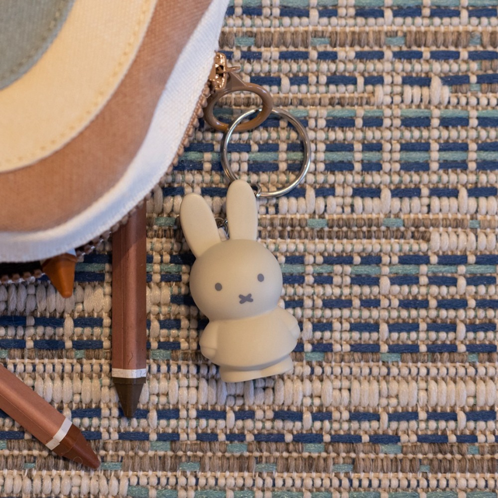 Miffy 米菲兔莫蘭迪色系款公仔鑰匙圈吊飾 大地色-細節圖2