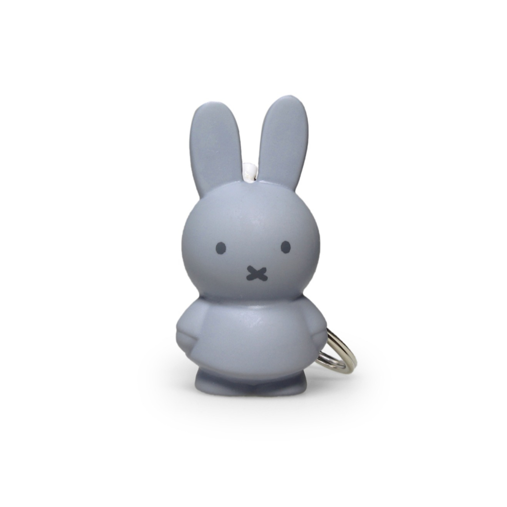 Miffy 米菲兔莫蘭迪色系款公仔鑰匙圈吊飾 灰藍色-細節圖4