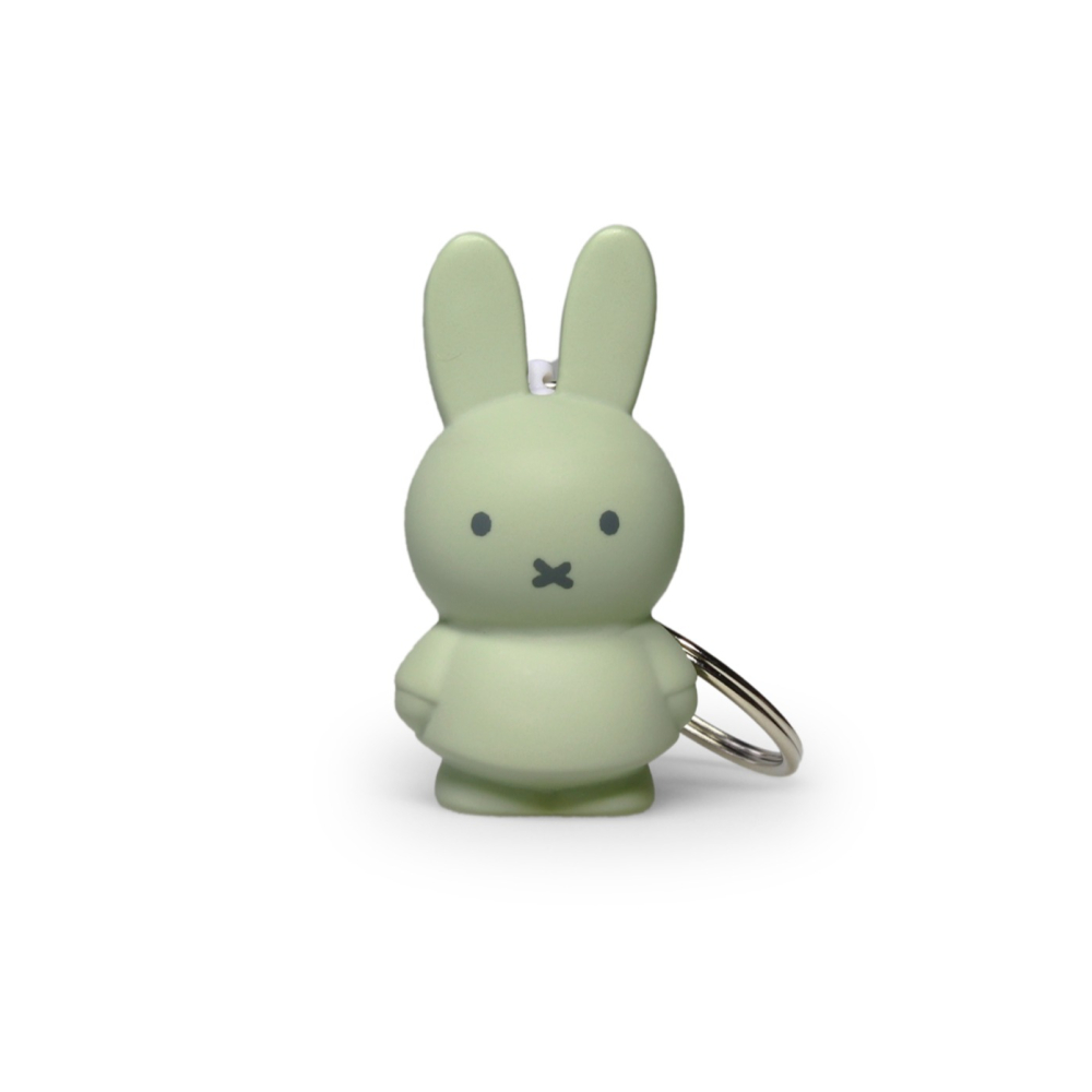 Miffy 米菲兔莫蘭迪色系款公仔鑰匙圈吊飾 藍綠色-細節圖2