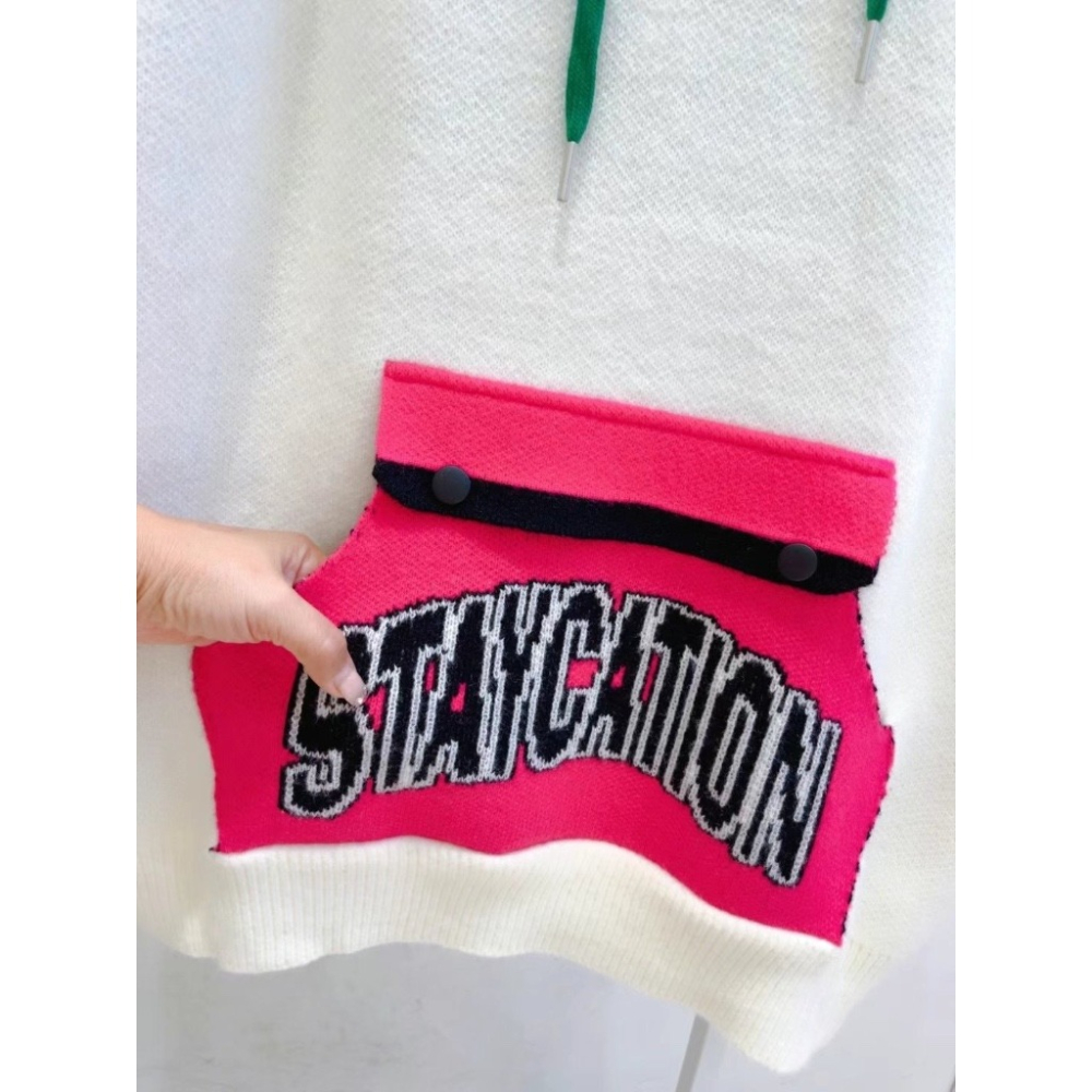 【KQ】正韓連線KQ008811-微笑家🙂潮系女孩連帽長版衫-細節圖2