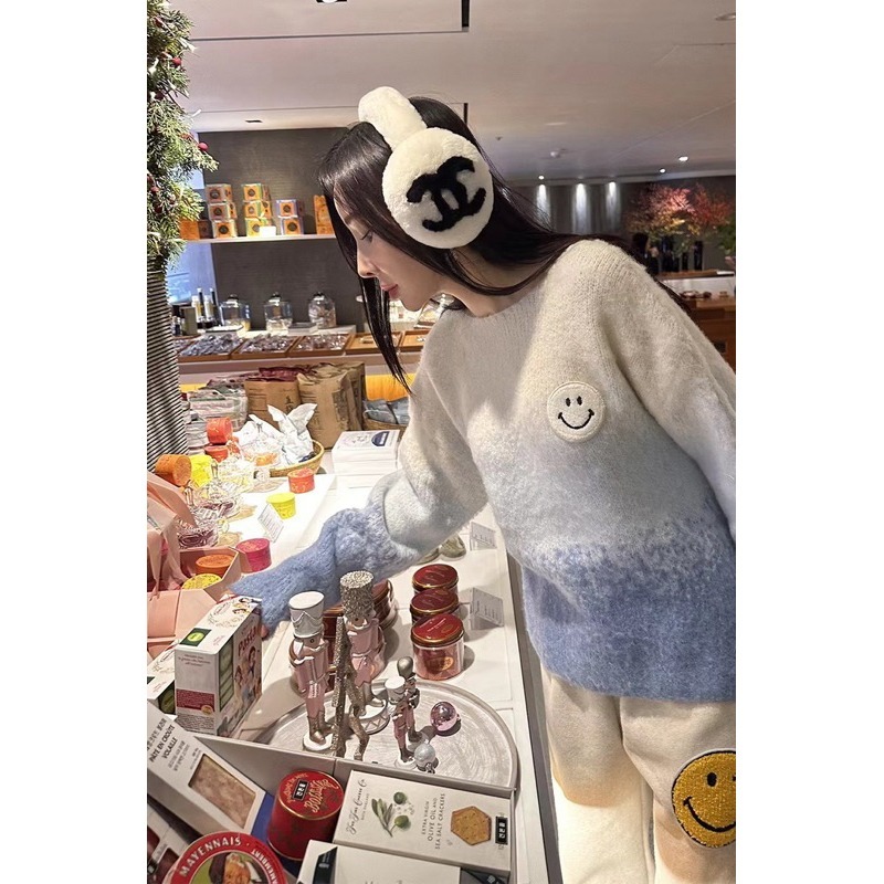 ［KQ]正韓連線KQ0026🇰🇷-微笑系🙂暈染毛衣（現貨）-細節圖4