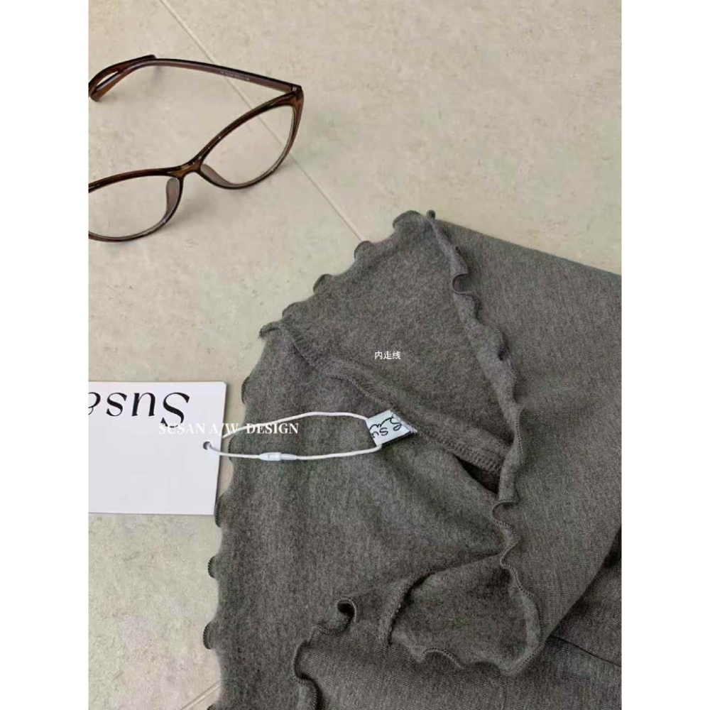 【유나】平價區CN00191019-木耳邊領打底衫加絨款-細節圖3