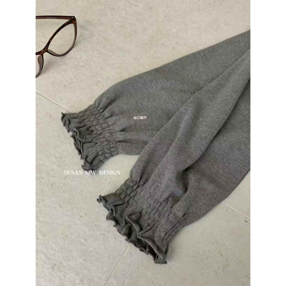 【유나】平價區CN00191019-木耳邊領打底衫加絨款-細節圖4