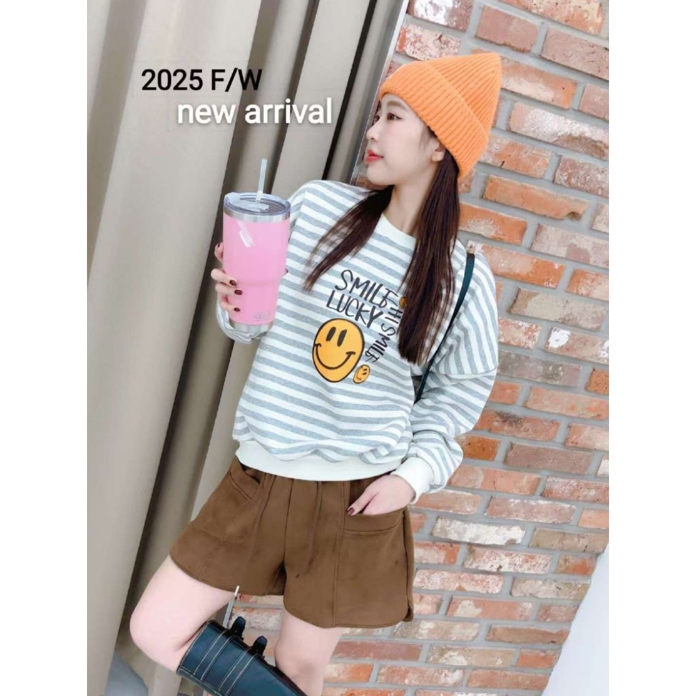 【유나】正韓連線KQ00881201-正韓🇰🇷微笑家秋冬百搭短褲-細節圖6