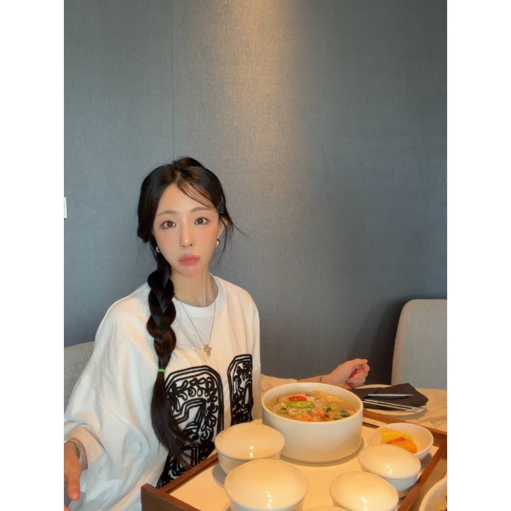 【유나】正韓連線KQ01031117-手工刺繡86大T-細節圖8