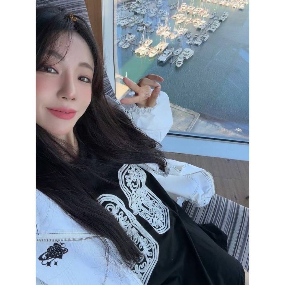 【유나】正韓連線KQ01031117-手工刺繡86大T-規格圖8