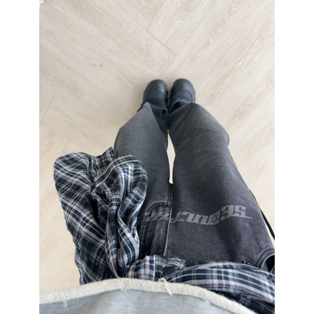 【유나】正韓連線KQ01301117-設計款好搭個性長褲-細節圖3