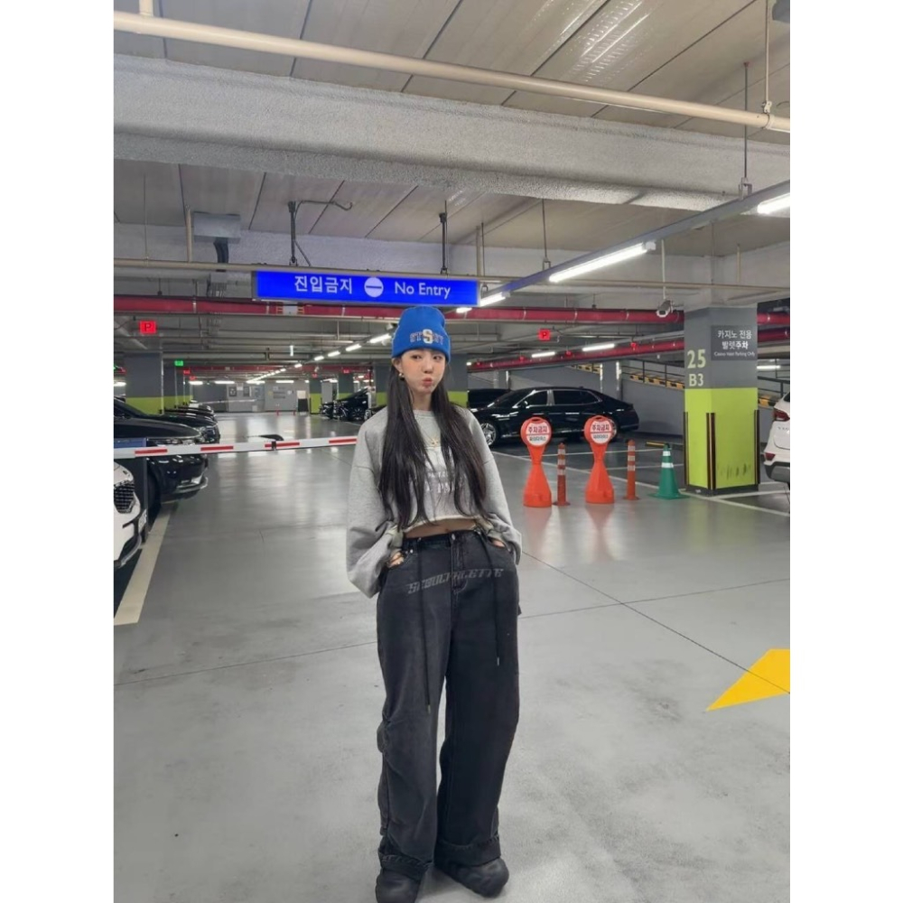 【유나】正韓連線KQ01301117-設計款好搭個性長褲-細節圖4