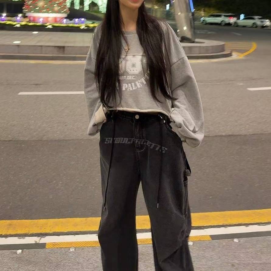 【유나】正韓連線KQ01301117-設計款好搭個性長褲-細節圖5