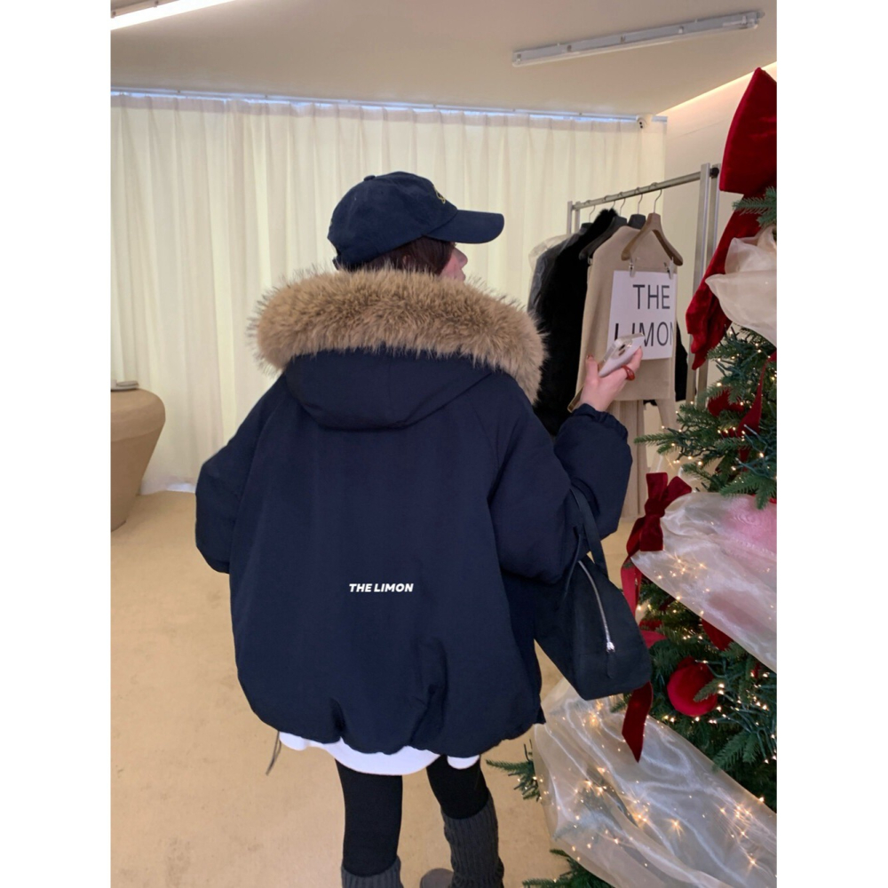 【유나】平價區TW00011223-極暖防風~可拆毛領派克外套-細節圖9