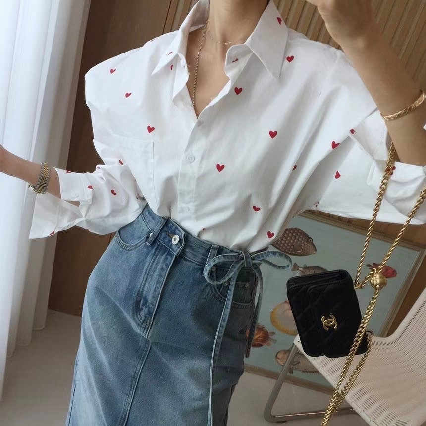 【KQ】正韓連線KQ10202-❤️襯衫-細節圖6