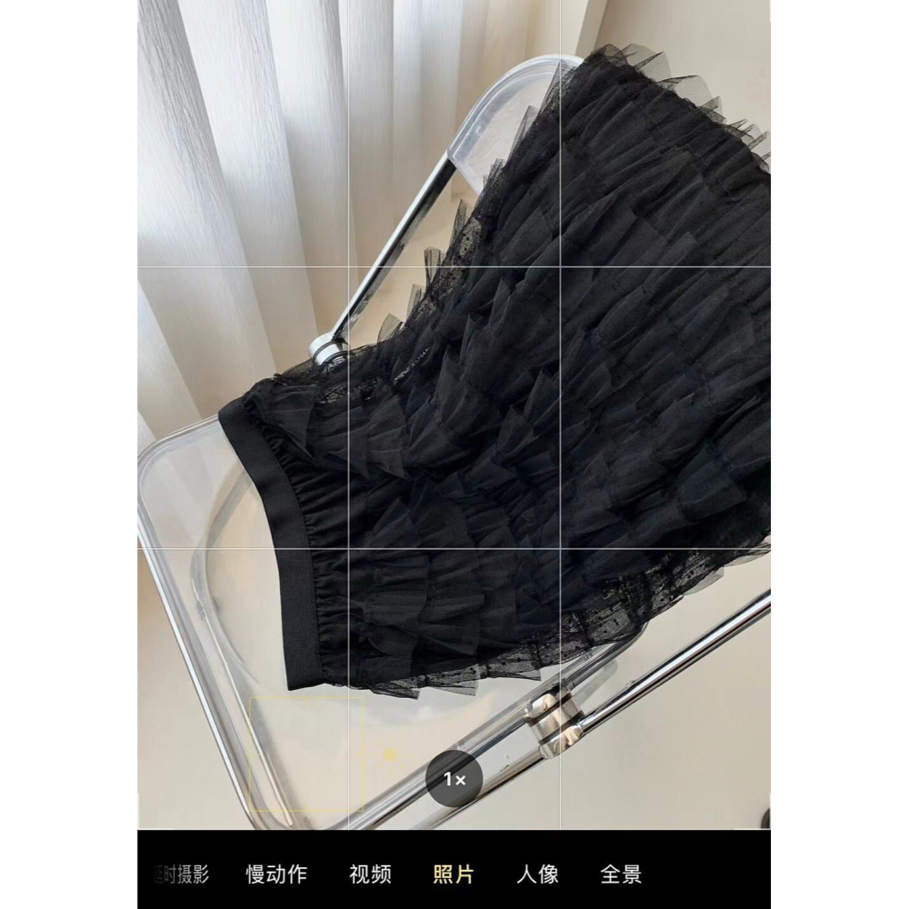 【유나】平價區CA00010316-波點網紗澎澎長款蛋糕半身裙-細節圖9